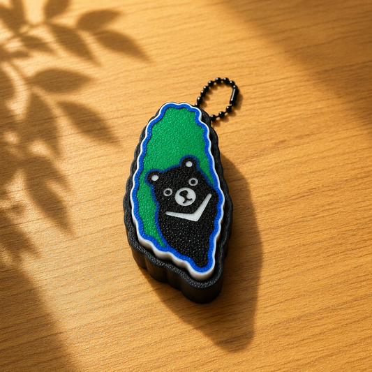 🐻 Taiwan Map + Formosan Black Bear Clicker | 3D Printed Fidget Toy