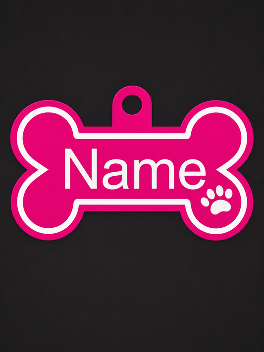 Custom 3D Printed Dog Name Tag