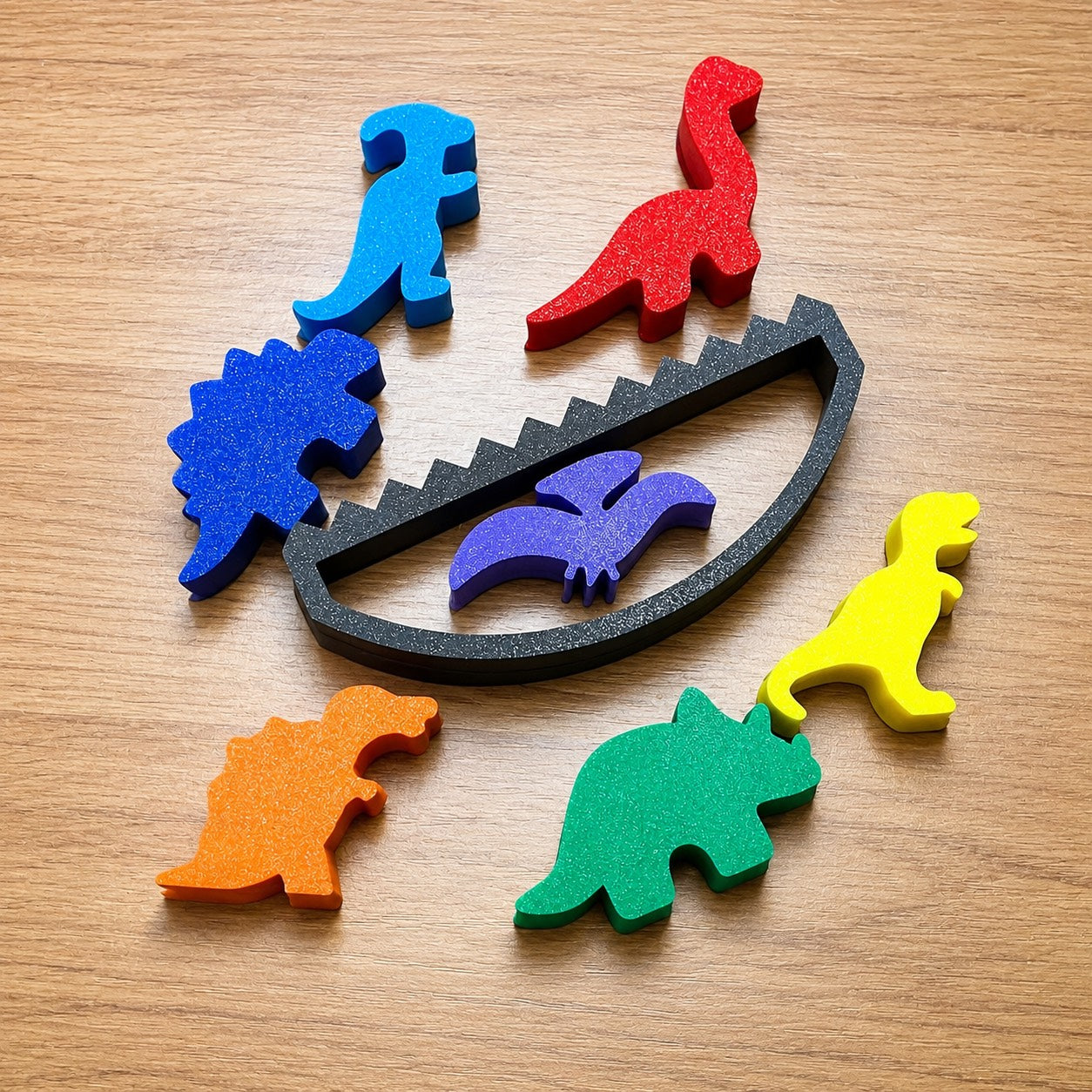 π¦ Dinosaur Balancing Set β Montessori Inspired Stacking & Balance Toy