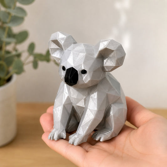 Modern Low Poly Koala Decor 🐨