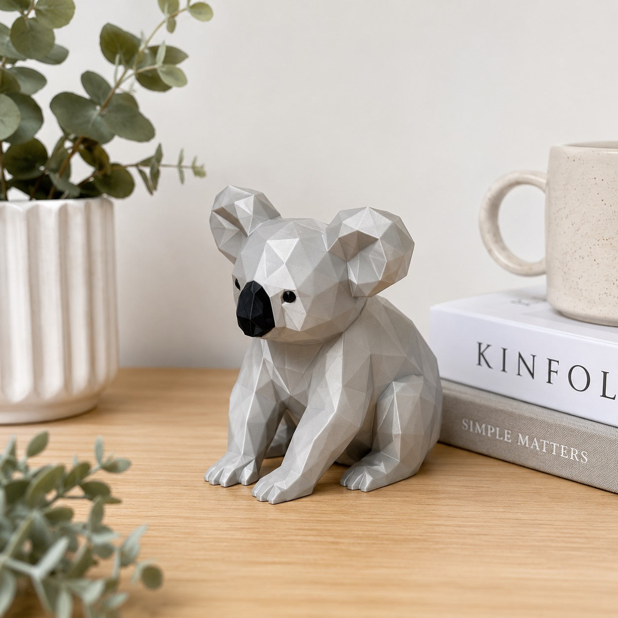 Modern Low Poly Koala Decor 🐨