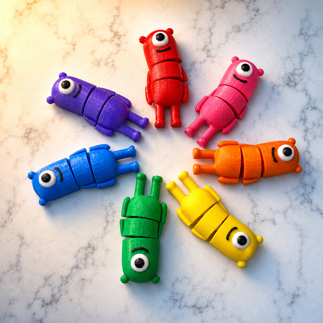 👾 Little Monsters – Articulated 3D Printed Pocket Pals