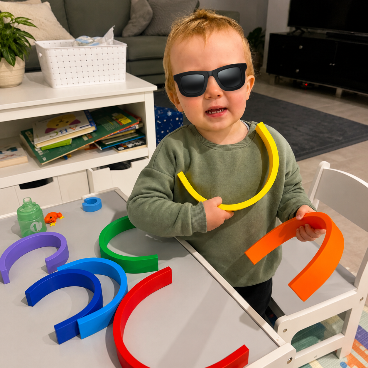🌈 Rainbow Stacker – Open-Ended Play