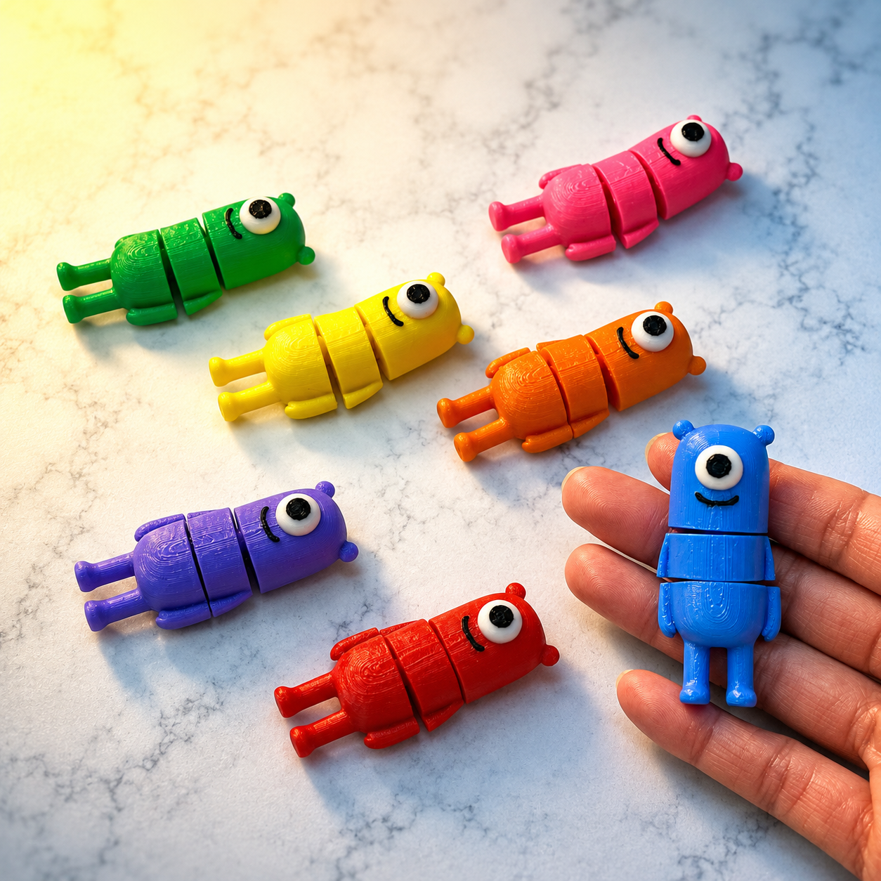 👾 Little Monsters – Articulated 3D Printed Pocket Pals