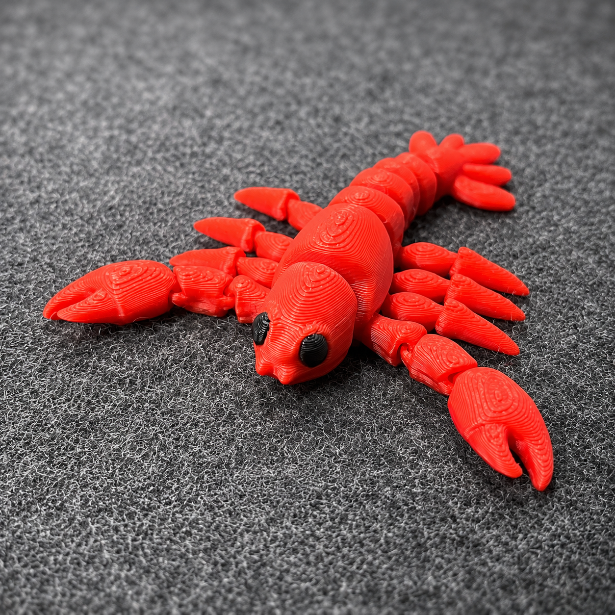 🦞 Pocket Lobster – Articulated 3D Printed Pocket Pal