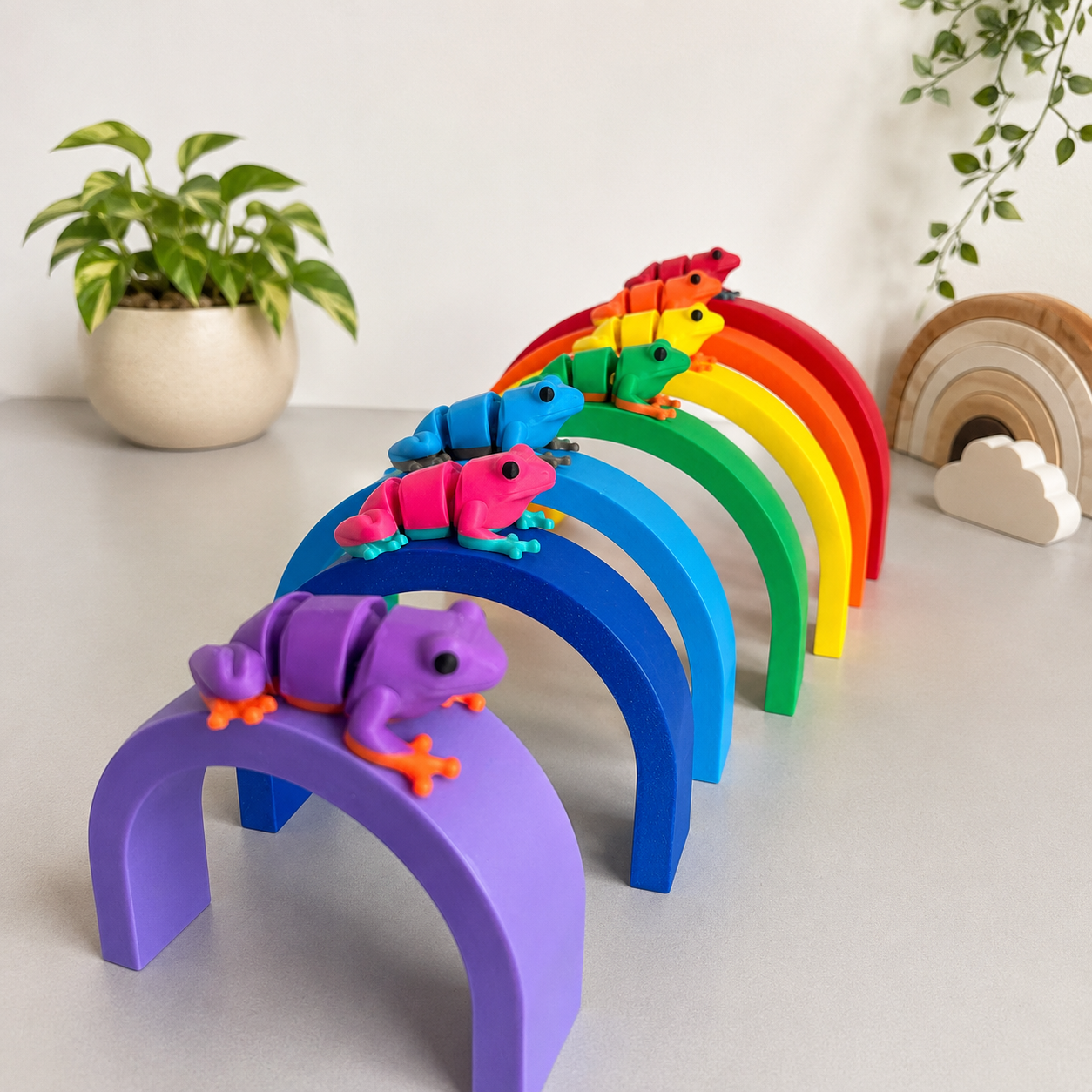 🌈 Rainbow Stacker – Open-Ended Play