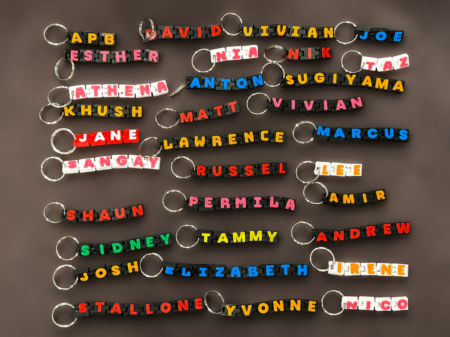 Personalised Articulated Name Keychain