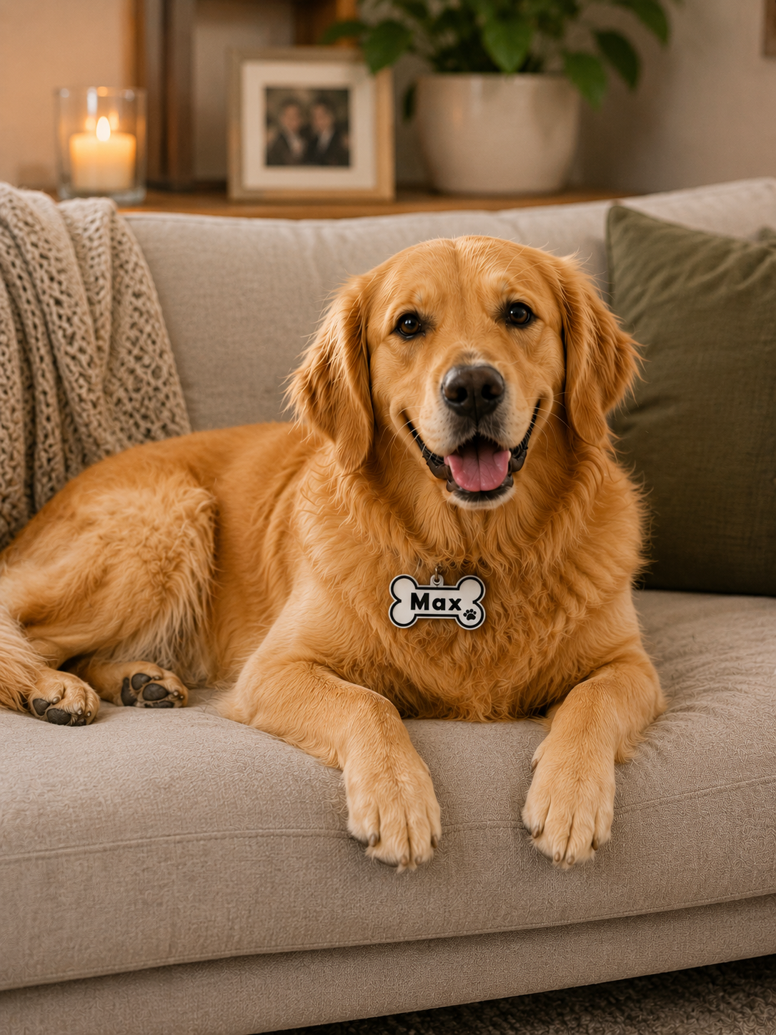 Custom 3D Printed Dog Name Tag
