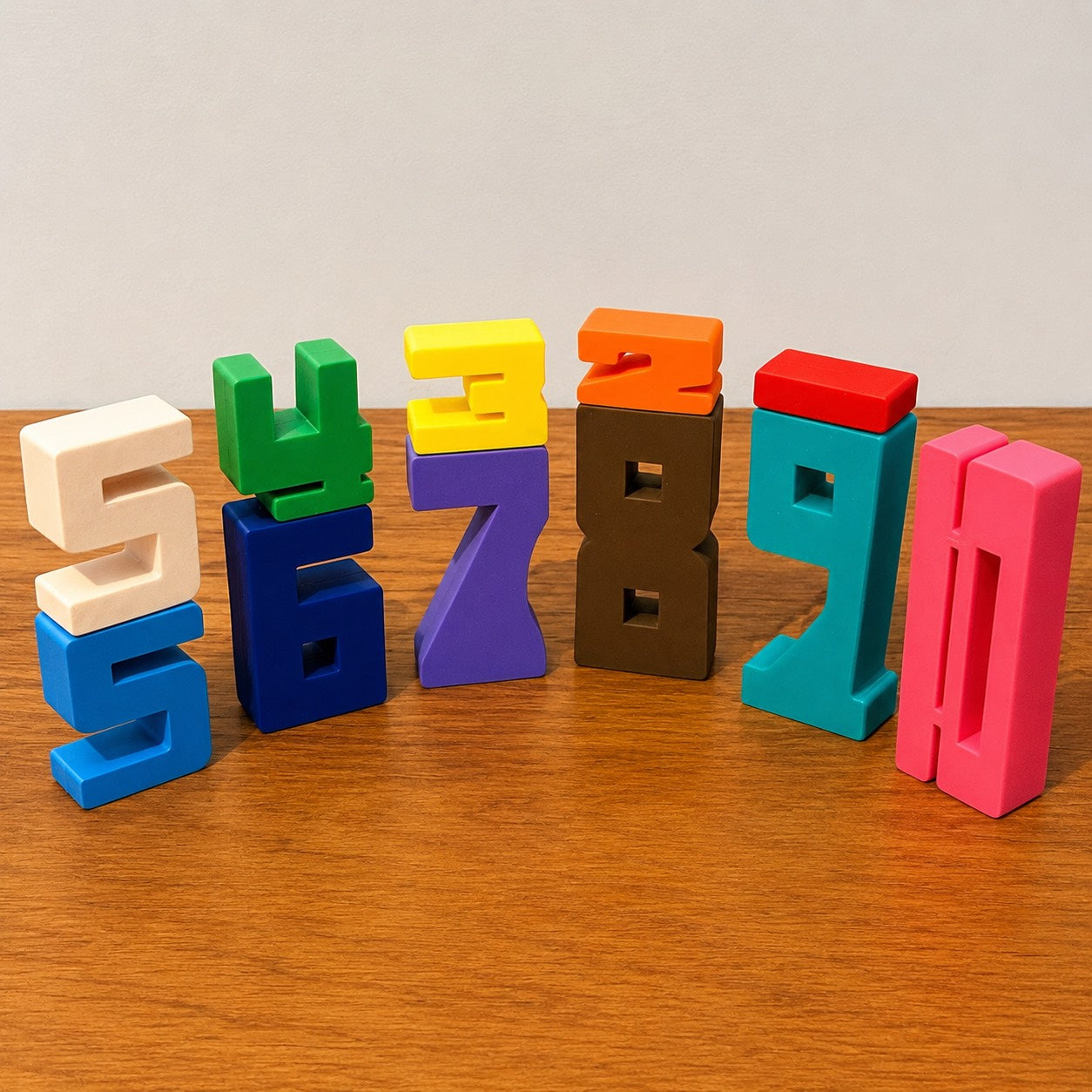 🧮 Number Sum Blocks – Educational Montessori Toy