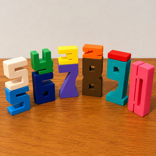 🧮 Number Sum Blocks – Educational Montessori Toy