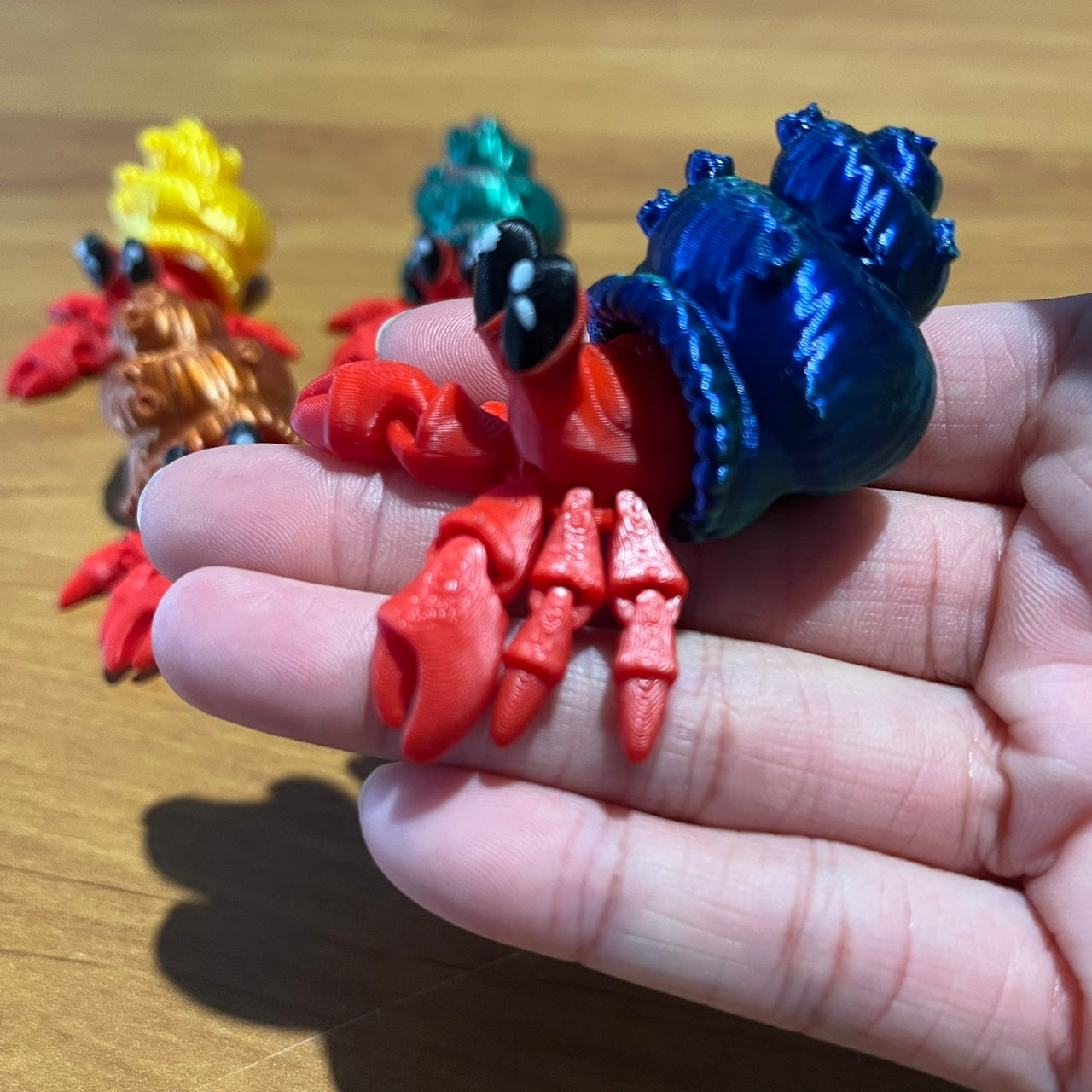 🦀🐚 Pocket Hermit Crab – Articulated 3D Printed Pocket Pal