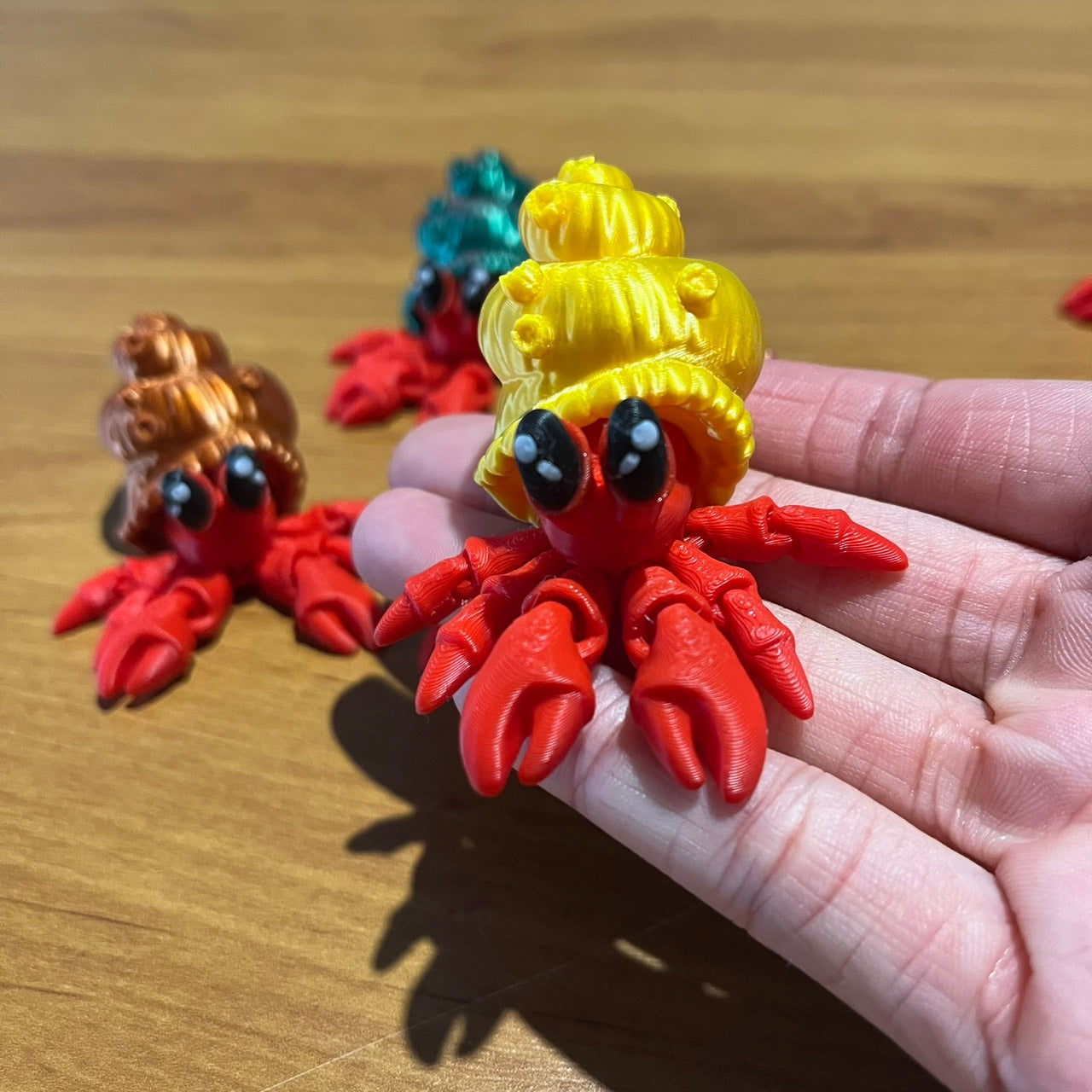 🦀🐚 Pocket Hermit Crab – Articulated 3D Printed Pocket Pal