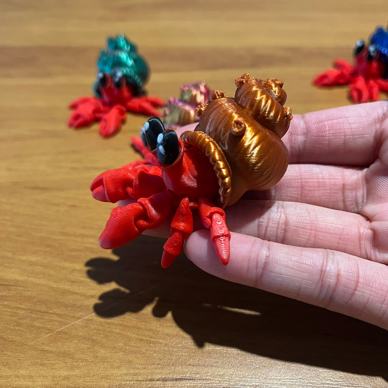 🦀🐚 Pocket Hermit Crab – Articulated 3D Printed Pocket Pal