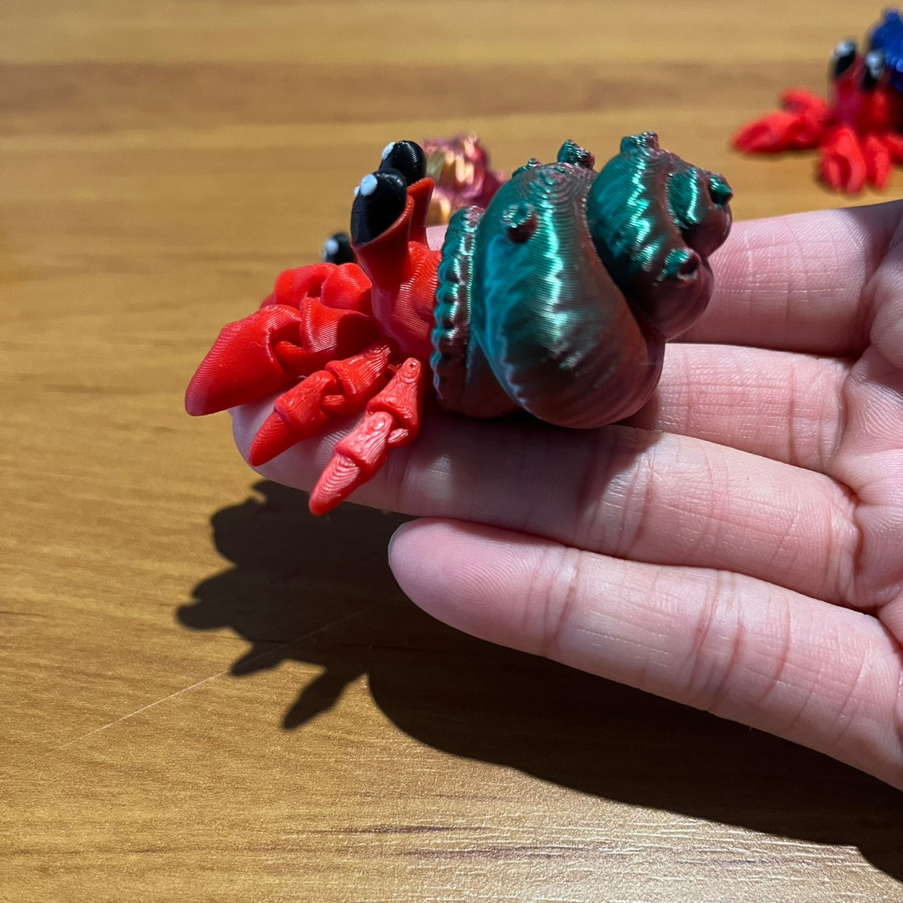 🦀🐚 Pocket Hermit Crab – Articulated 3D Printed Pocket Pal