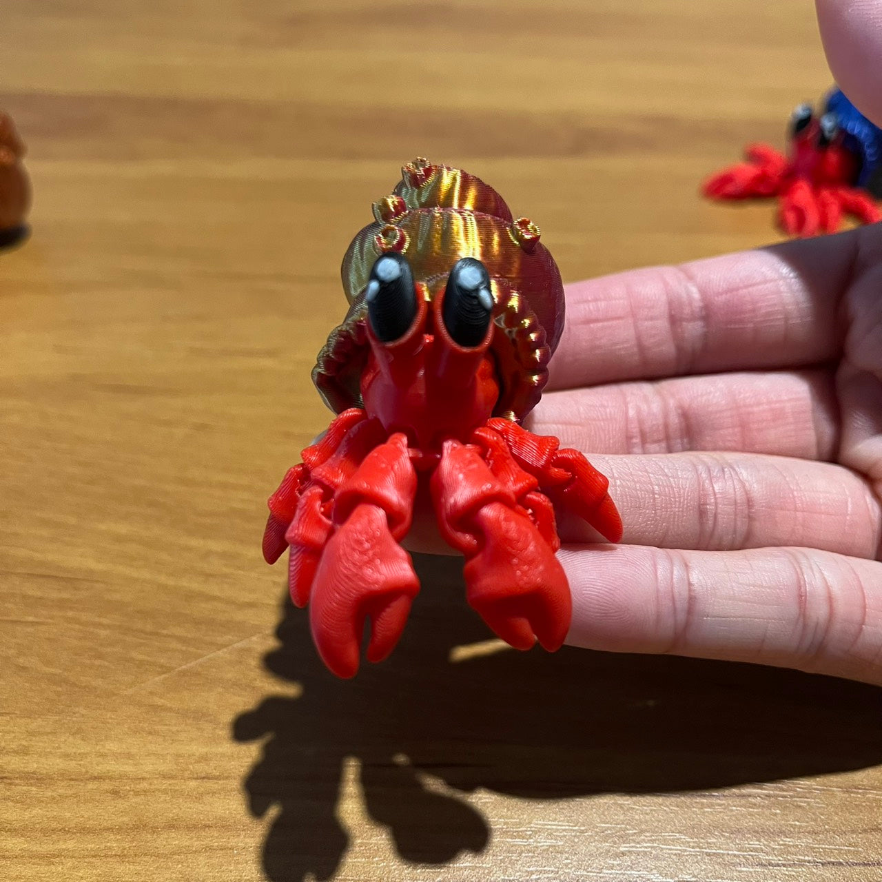 🦀🐚 Pocket Hermit Crab – Articulated 3D Printed Pocket Pal