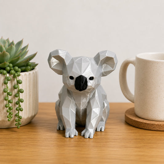 Modern Low Poly Koala Decor 🐨