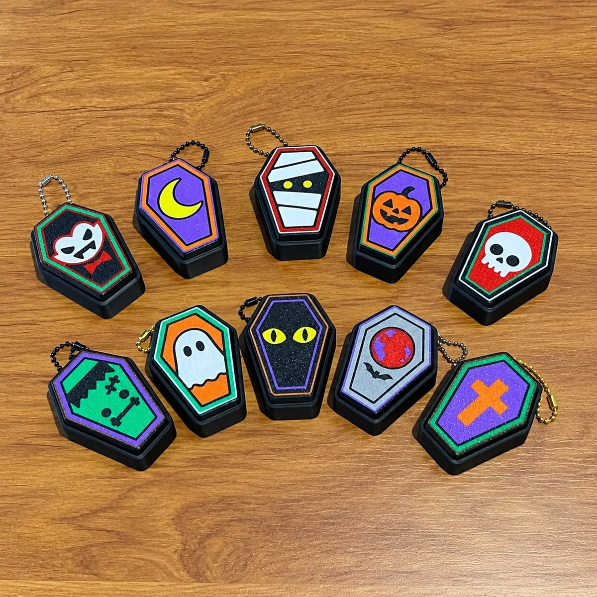 👻 Halloween Coffin Clickers 🎃 | Spooky Fidget Keychains