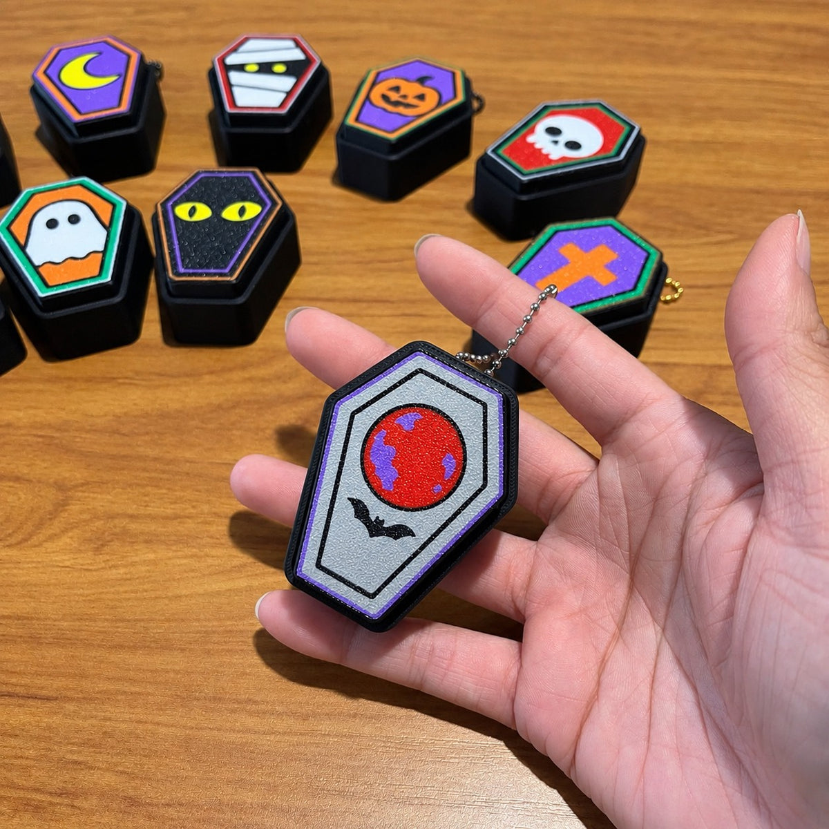 👻 Halloween Coffin Clickers 🎃 | Spooky Fidget Keychains