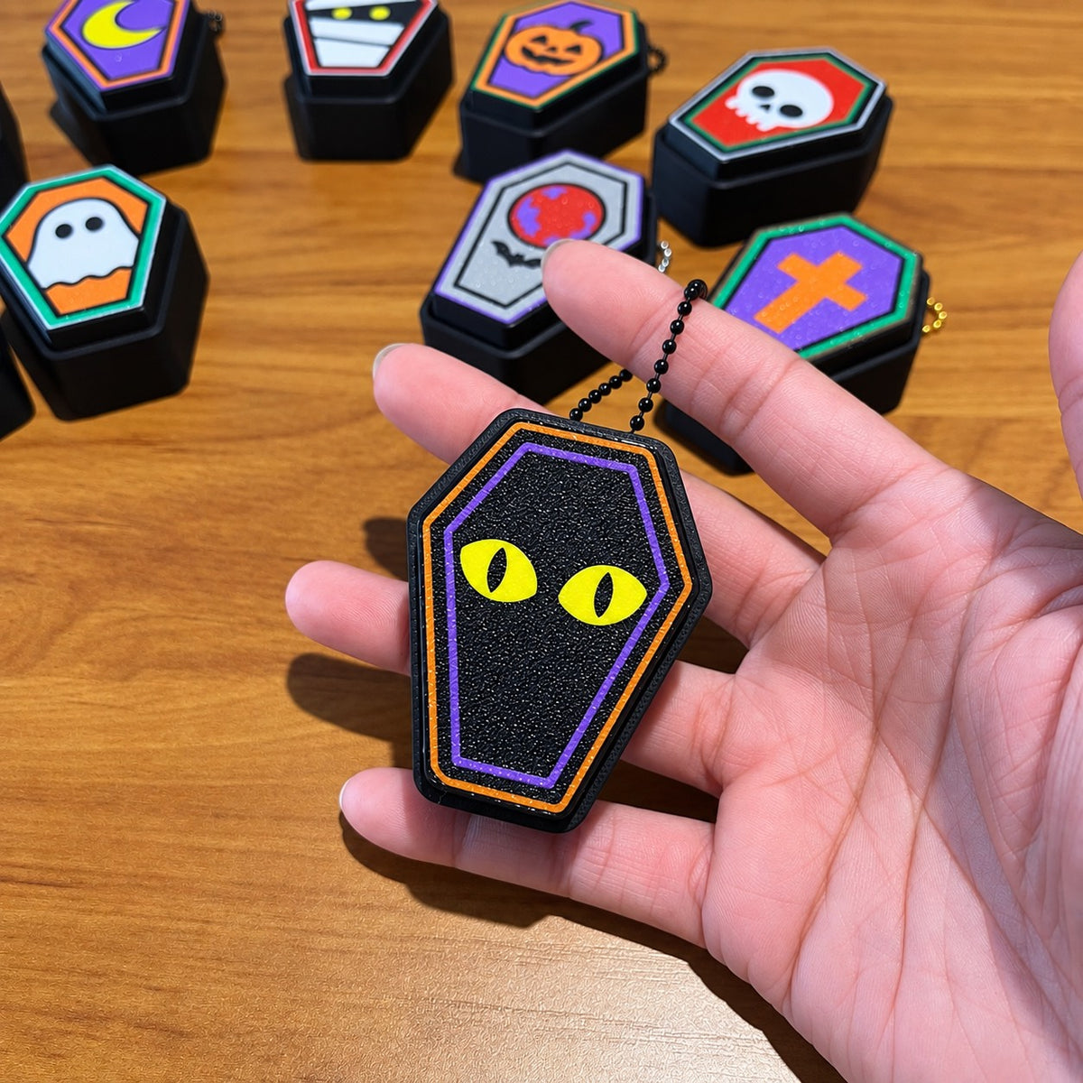 👻 Halloween Coffin Clickers 🎃 | Spooky Fidget Keychains