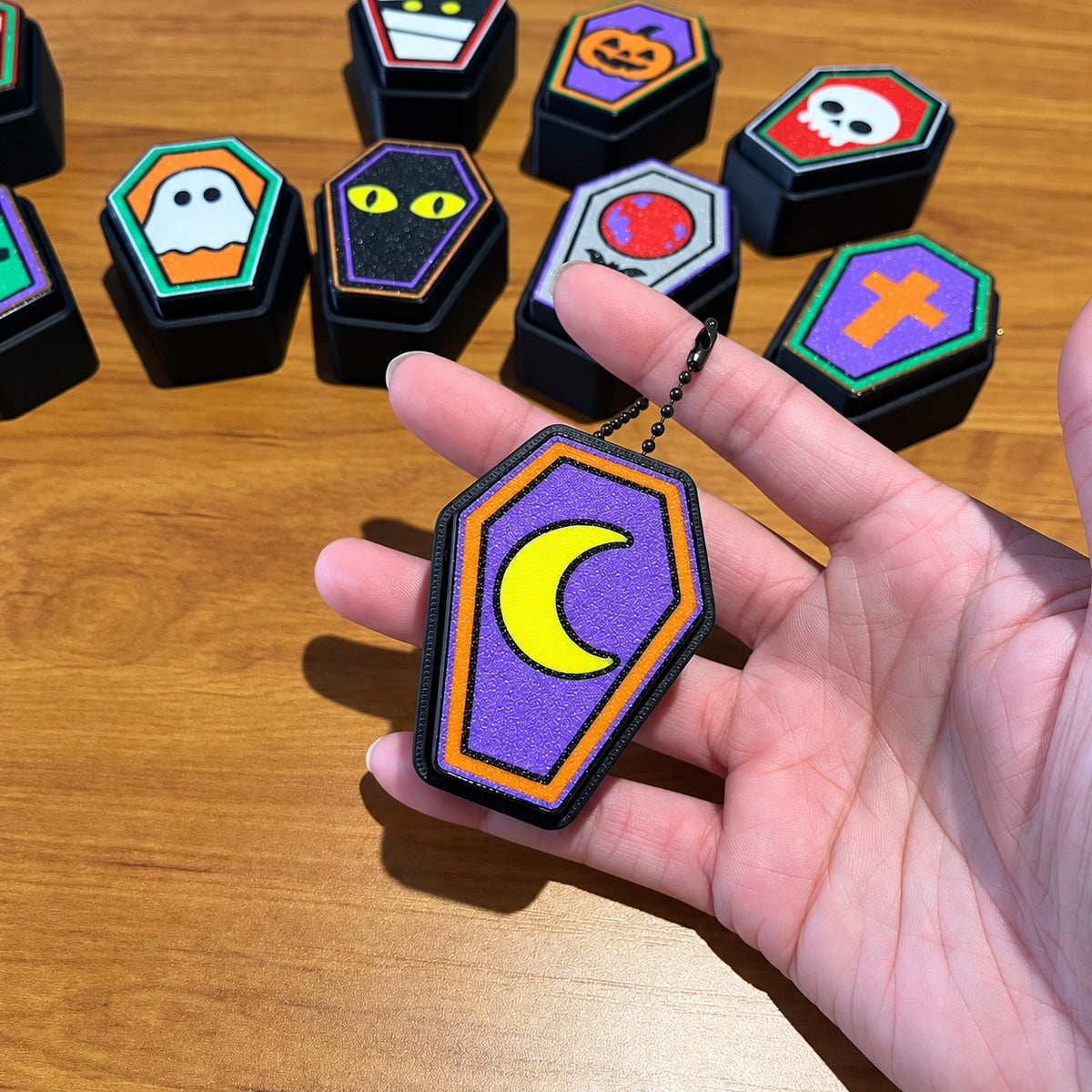 👻 Halloween Coffin Clickers 🎃 | Spooky Fidget Keychains