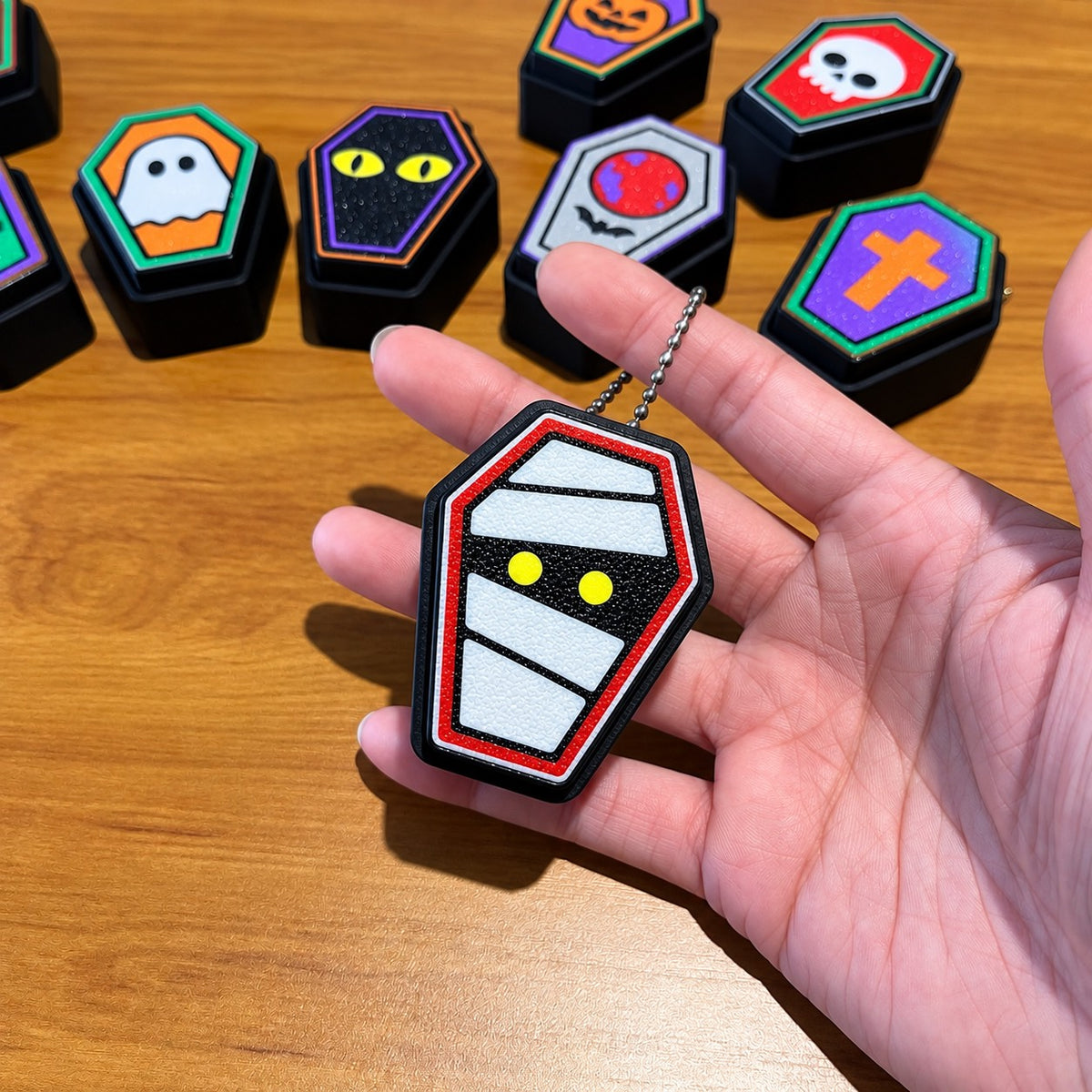 👻 Halloween Coffin Clickers 🎃 | Spooky Fidget Keychains