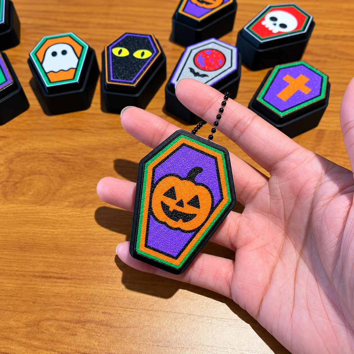 👻 Halloween Coffin Clickers 🎃 | Spooky Fidget Keychains