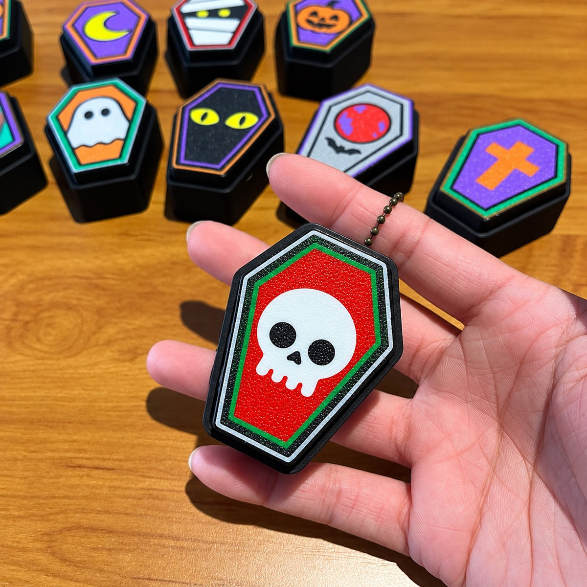 👻 Halloween Coffin Clickers 🎃 | Spooky Fidget Keychains