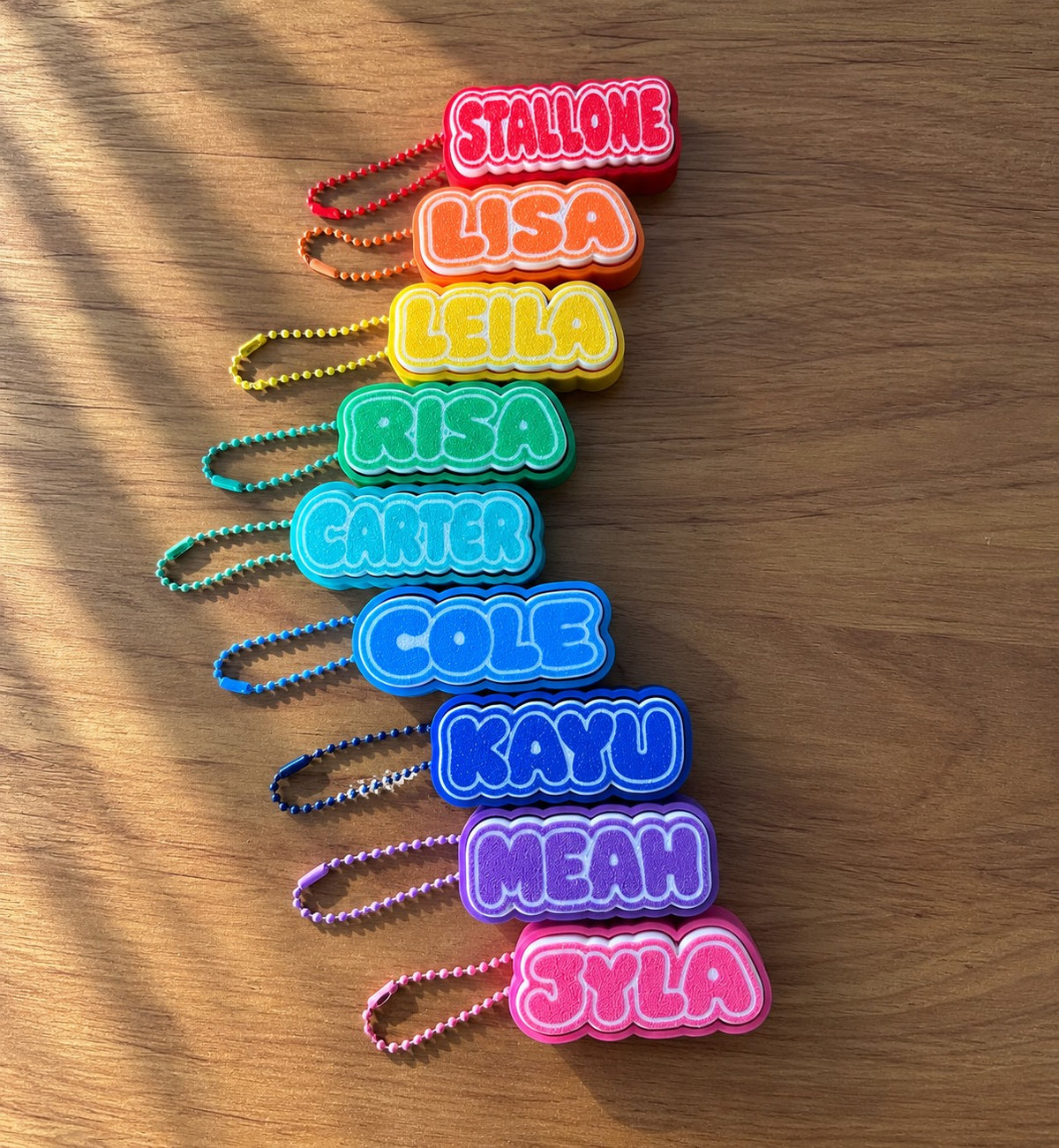 ✨ Personalised Bubble Name Clicker | Custom Fidget Keychain