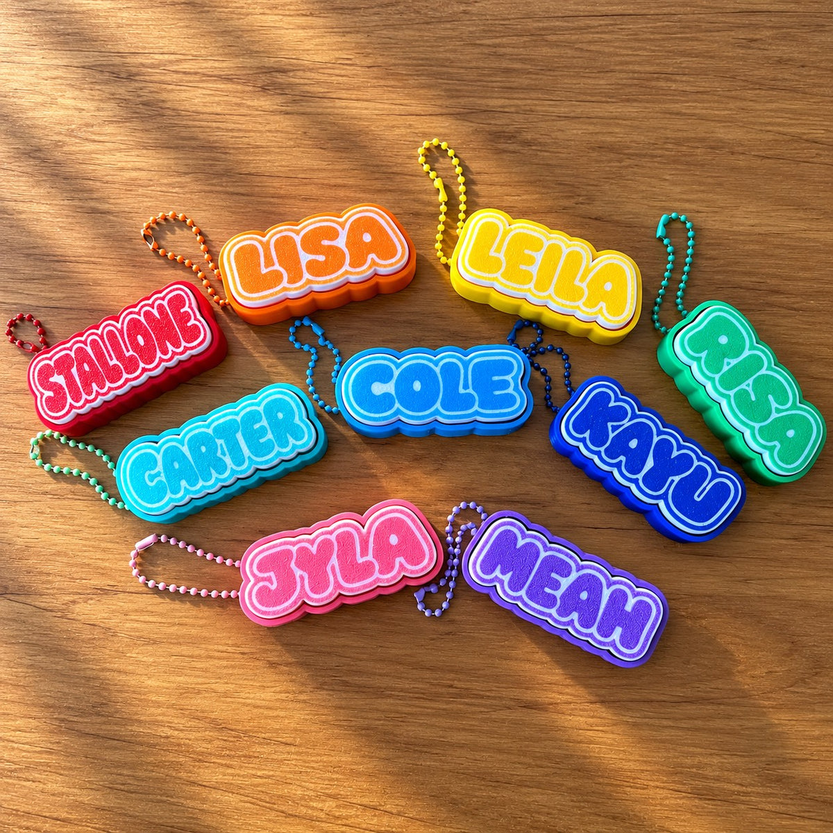 ✨ Personalised Bubble Name Clicker | Custom Fidget Keychain