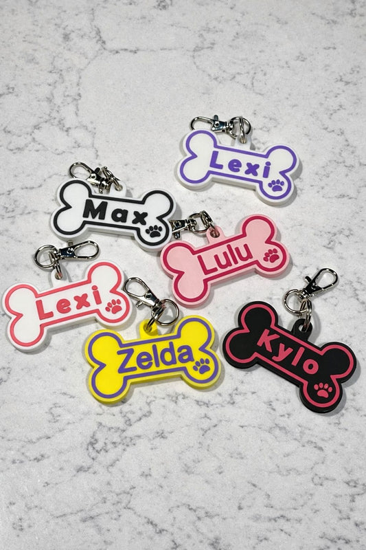 Custom 3D Printed Dog Name Tag